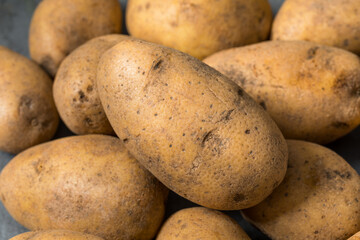 Raw Organic Brown Russet Potatoes