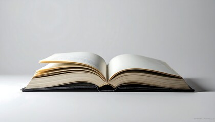 Obraz premium Open Book, Single Letter Minimalist Design