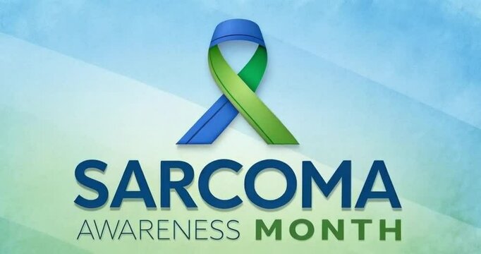  sarcoma awareness ribbon on white background