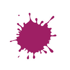 Minimalist vector illustration of colorful paint splatter, featuring bold primary and secondary colors. Isolated on white and PNG transparent background. Ideal for graphic design, web, and digital art