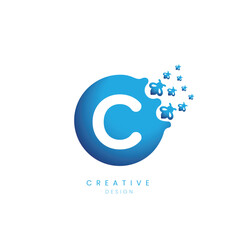 C Alphabet Vector Logo