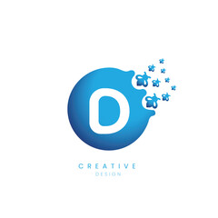 D Alphabet Vector Logo