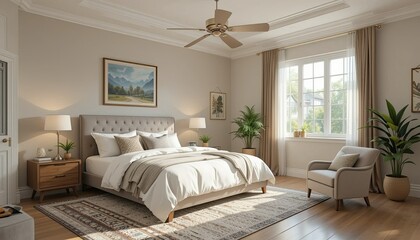 a beautiful single home rooms setting graphics