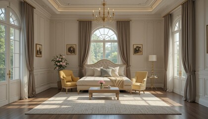 a beautiful single home rooms setting graphics