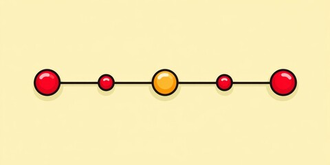 a minimalist graphic of a linear milestone timeline with three major checkmarks