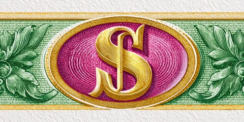 a retro-style financial poster with vintage fonts, faded dollar signs, and old-school success graphs