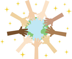 つながる大陸と希望の手 〜大西洋を越えて〜/Hands Across the Atlantic – Unity Between Continents