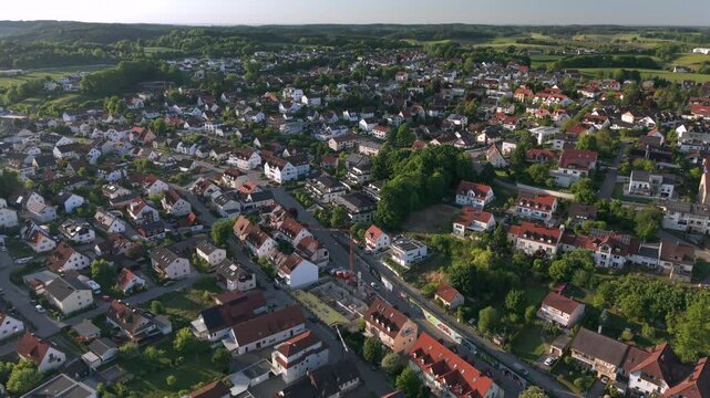 Discover the enchanting traditional city center of Pfaffenhofen Ilm from above with Bavarian Drone City.