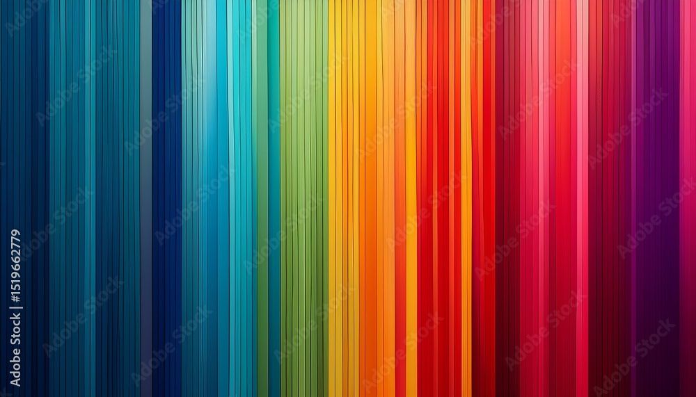 Poster abstract background with rainbow stripes vertical lines