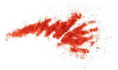 Pile of red paprika powder on white, vector illustration, seasoning, red paprika, spice ingredient, culinary powder, paprika seasoning, cooking spices, isolated paprika.