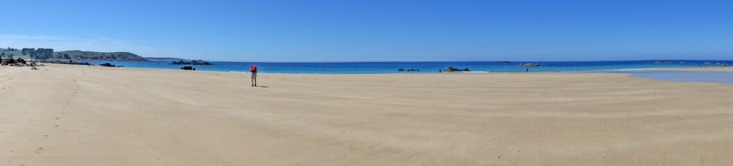 GR 34 le sentier des douaniers en Bretagne en France : de Fréhel à Plurien (Cap Fréhel, Sables d'Or les Pins, baie de la Fresnaye)