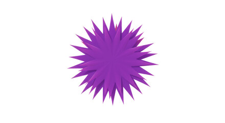 Purple Spiky Starburst Illustration
