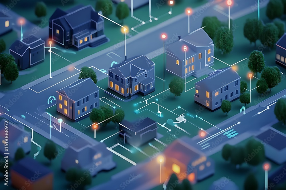 Aufkleber Smart IoT data aggregation platforms centralizing insights from various sensor networks for big data analysis 