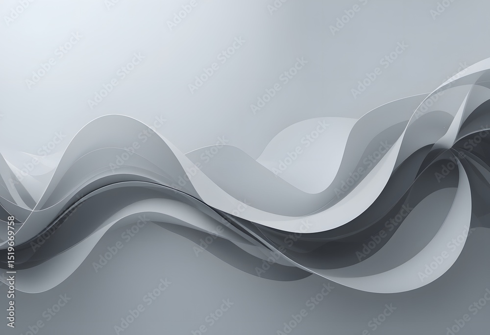 Poster subtle abstract background image, soft grey fluid shapes, modern design element. minimalist texture 