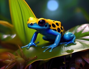 Fototapeta premium Amazonas-Pfeilgiftfrosch (Dendrobates tinctorius)