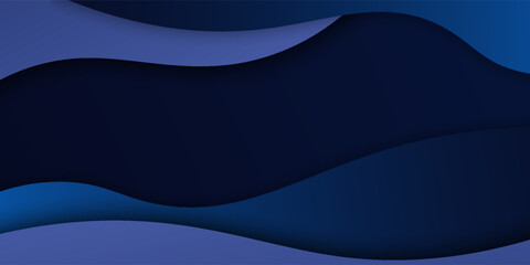 Abstract overlapping blue background. Simple paper cut background pattern. Vector Eps10