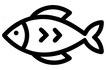 fish on a white background