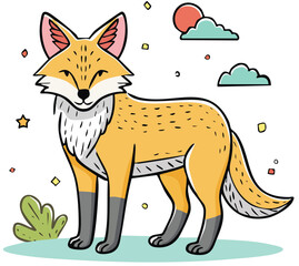 Obraz premium Desert Canine Character