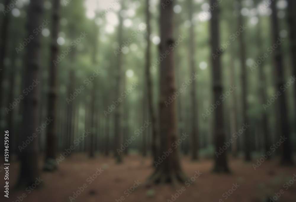 Poster forest backdrop image, perfect for presentations. calm woodland scene, blurred and serene. use this 