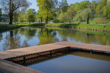 Obraz premium Central Park of Minsk.
