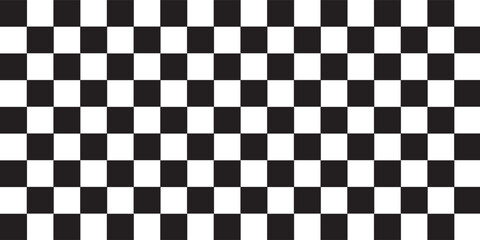 Fototapeta premium Black and white checkered pattern, Checkerboard seamless pattern