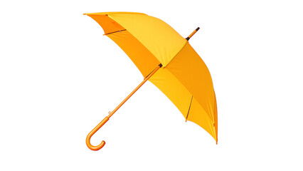 yellow umbrella isolated on white