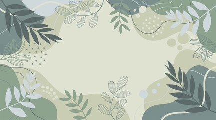 Spring background with beautiful. Hand drawn colourful art background design.