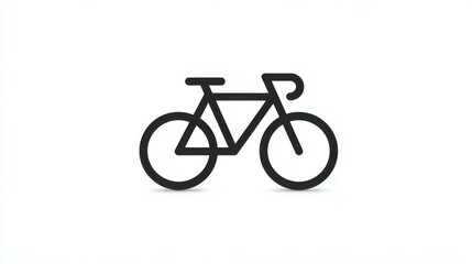 Bicycle icon representing cycling, transportation, and healthy lifestyle