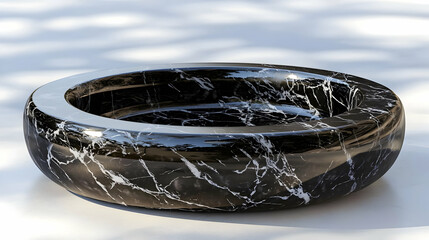 Black And White Marble Ring Bowl