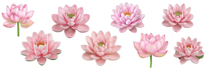  Pink Lotus Flowers Bloom With Delicate Beauty Elegant Lotus Blossoms Display A Soft Hue