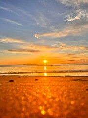 sunset on the beach