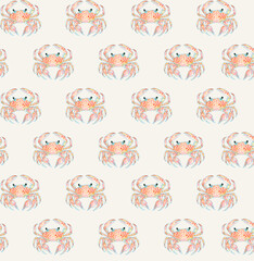 seamless pattern with funny monsters