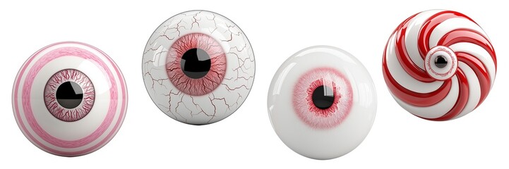 Horror Eyes Showcase A Terrifying Halloween Scene Eyeballs Demonstrate Intense Medical Detail