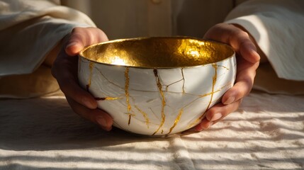 Kintsugi Bowl: A Golden Embrace of Imperfection