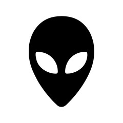 Alien icon in transparent background

