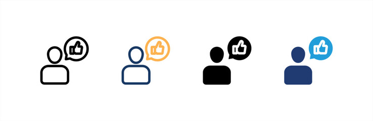 Like icon set multiple style collection. Vector illustration.