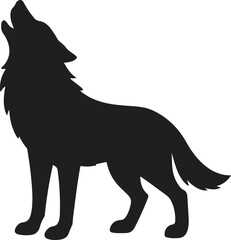 vector illustration of a wolf