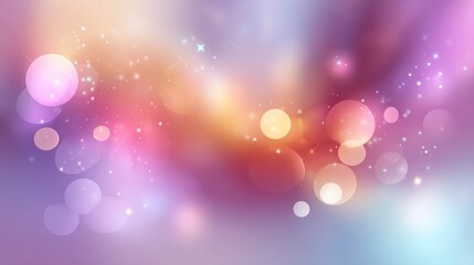 Colorful abstract background with circular shapes and a dreamy, soft focus effect.