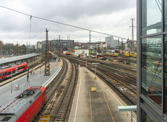 Railroad scenery in Ulm