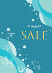 Cool summer image background material