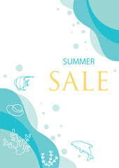 Cool summer image background material