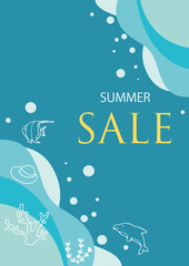 Cool summer image background material