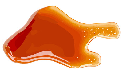 Soda spilled isolated on white, puddle clipping, clean drink mess, beverage spill, isolated liquid splash, transparent background, vector illustration, drink spill accident.