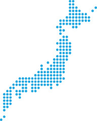 Japan, Map, Asia, Dot Map, Simple Map, map, mosaic, country, geography, chart, mesh, nation, tiled, vector, asia, national