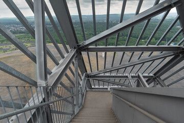 Saarpolygon Teilansicht von innen, Bergwerksmonument 