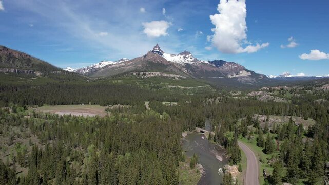 Aerial Drone Adventure Over Beartooth Highway, Red Lodge, Montana