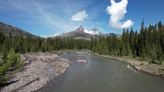 Aerial Drone Adventure Over Beartooth Highway, Red Lodge, Montana