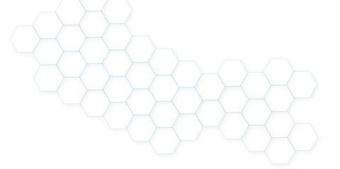 Abstract geometric white grid emboss hexagonal background. Luxury white pattern with hexagons. Seamless background. Abstract honeycomb background.	