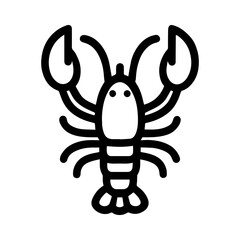 Obraz premium Lobster icon with transparent background
