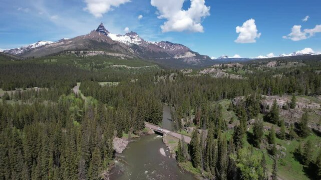 Aerial Drone Adventure Over Beartooth Highway, Red Lodge, Montana